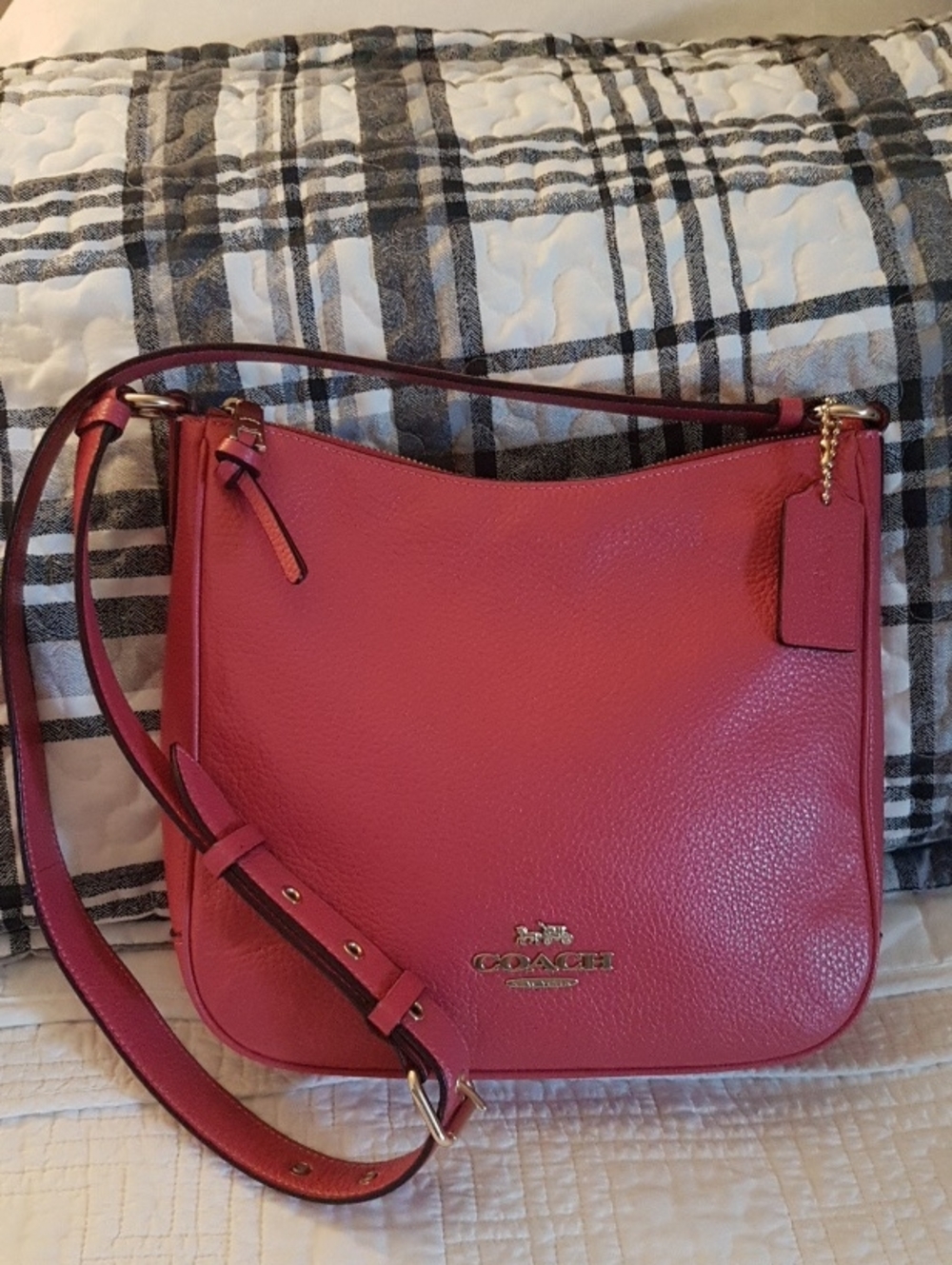 COACH Ellie File Pebbled Leather Bag